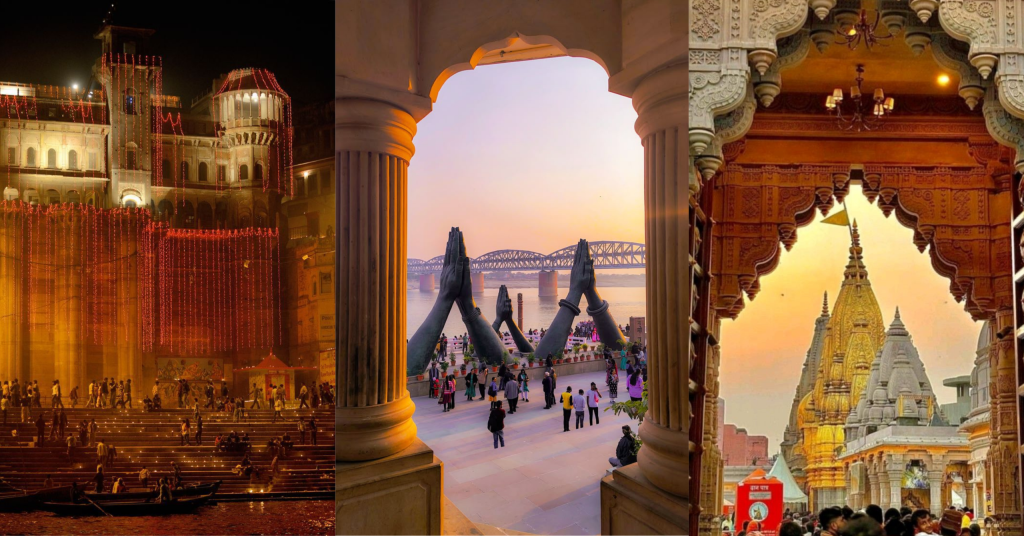 Varanasi ghats and cultural heritage along the Ganges.